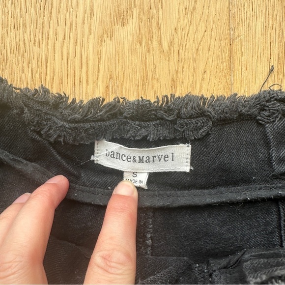 DANCE & MARVEL WASHED BLACK PAPERBAG JEANS - S - Picture 8 of 13